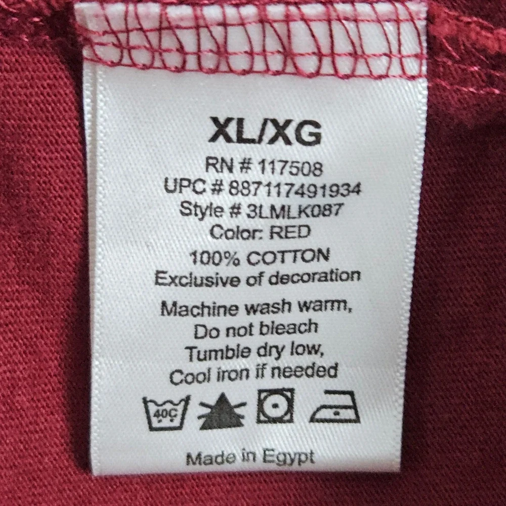 Levi's‎ Men's Burgundy Long Sleeve Pocket Polo Shirt Size XL 100% Cotton SPOTS